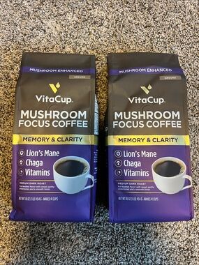 NEW 2-VitaCup Mushroom Focus Coffee - Memory & Clarity exp. Jan2027